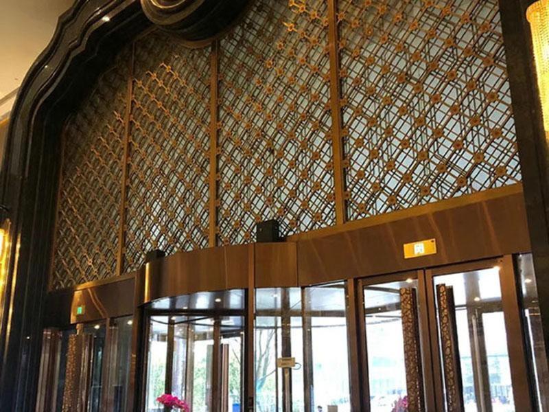 酒店大堂不锈钢屏风