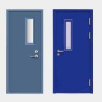 单扇带玻钢质防火门
