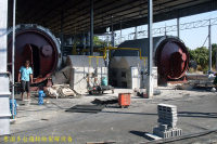 泰国多台废轮胎裂解设备