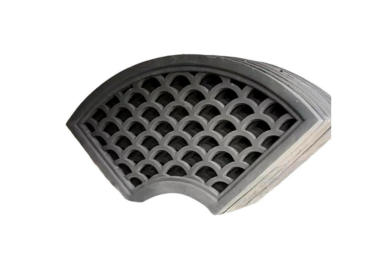 镂空扇形半圆砖雕