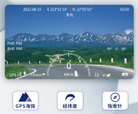 机器数据表--经纬度指南针海拔显示--ZJTY摩托车行车记录仪ZJTY仗剑天涯