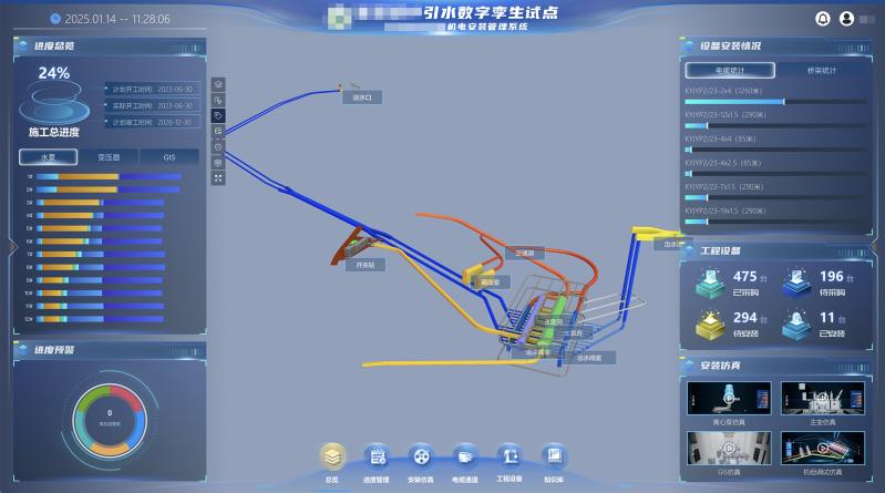 某引水泵站数字孪生机电管理系统