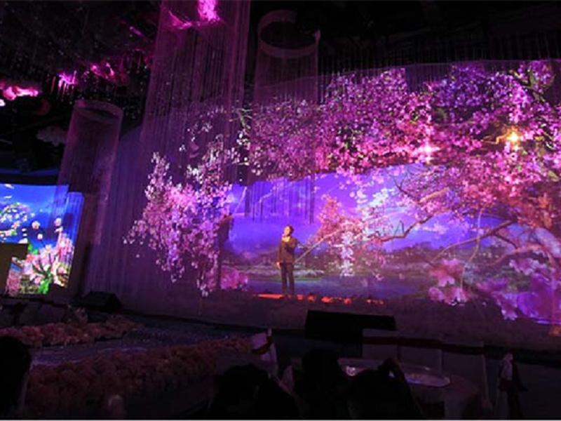 1全息系统：以纱幕投影的方式打造出层次分明、梦幻逼真、立体感超强的生动场景，加上现场灯光与音乐的渲染烘托，整体给来宾带来强烈的感官刺激。-3-