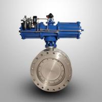 气动三偏心硬密封蝶阀