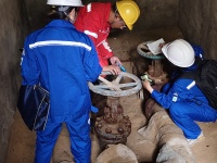 青海油田采油一厂水平衡测试现场