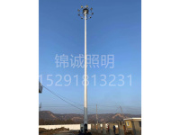 山西省运城市盐湖区20米升降高杆广场灯施工案例