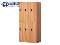 感应锁木纹转印更衣柜