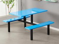 4人位玻璃钢条凳餐桌