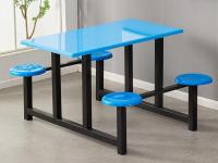 4人位玻璃钢圆凳餐桌