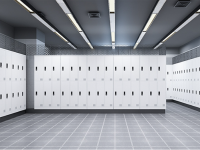 成都某银行总部办公空间搭配钢柜更具活力