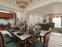 法式古典-客餐厨效果设计鉴赏-1-