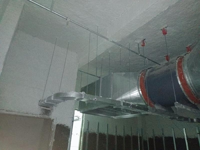 无机纤维喷涂施工