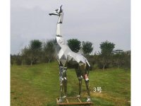 不锈钢镜面长颈鹿-2-