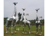 不锈钢镜面长颈鹿-3-