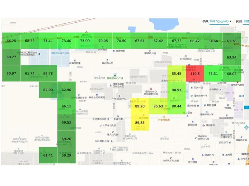 环境因子走航图谱