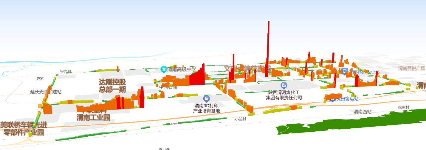 道路积尘负荷走航图谱
