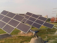 斜单轴跟踪支架系统-2