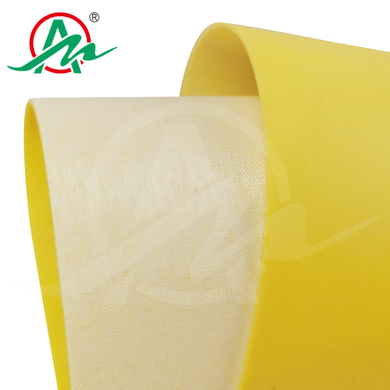 黄色食品级PU输送带3