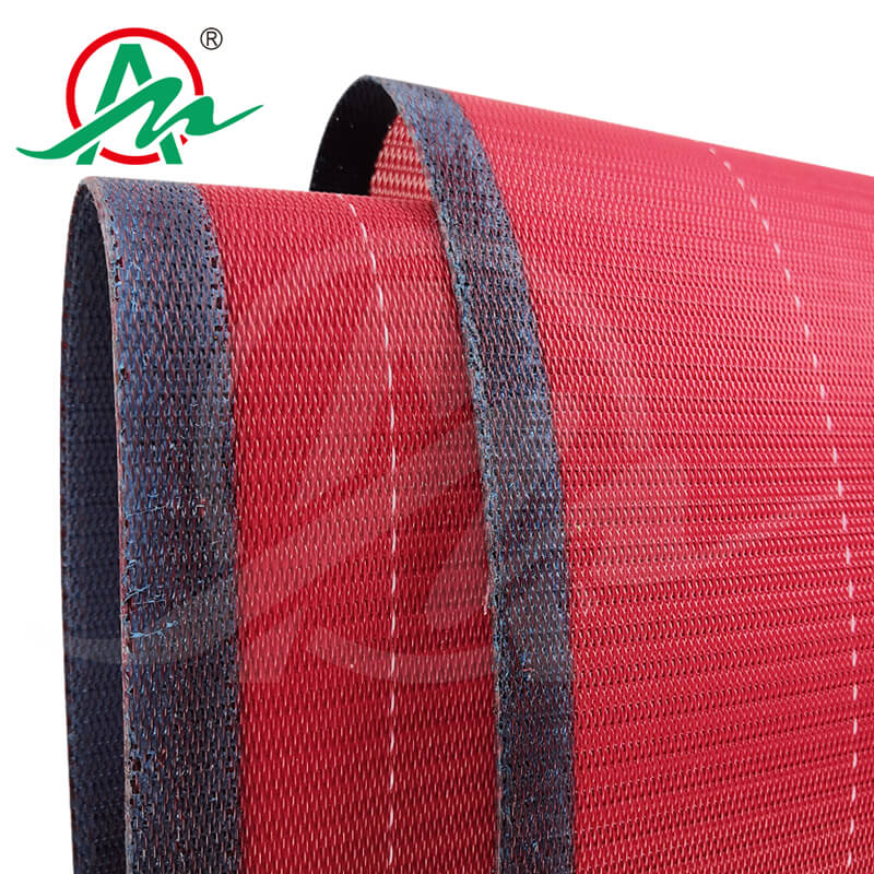 红色聚酯网带熔喷布输送带4