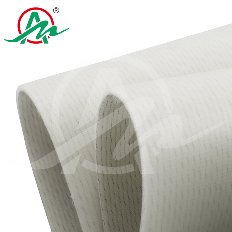 4.0白色耐切割食品PU输送带4