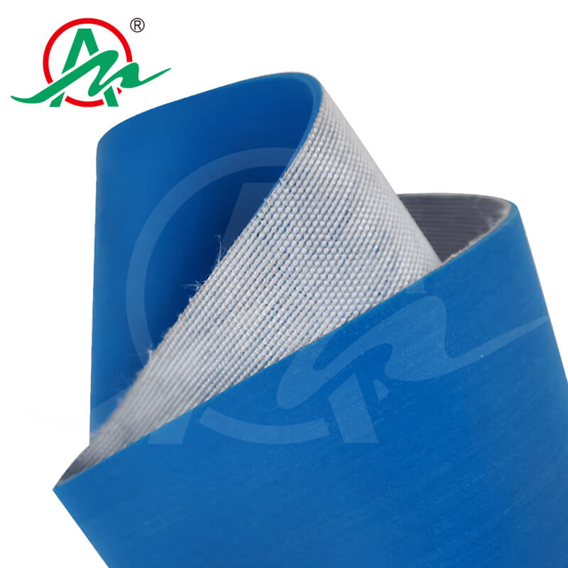 蓝色无缝环形食品PU输送带4