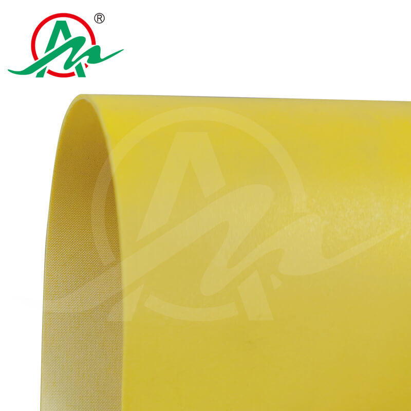 黄色食品级PU输送带2