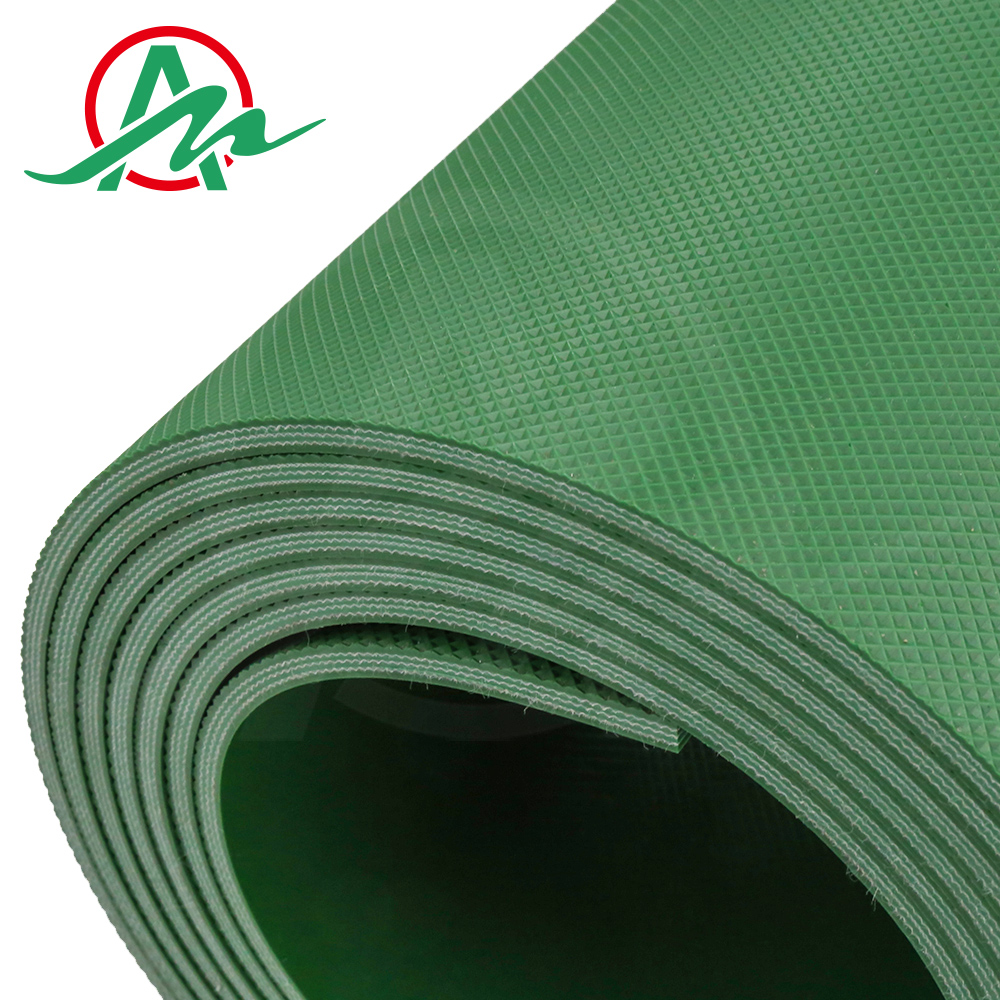 光面钻石纹PVC输送带2