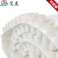 白色PVC裙边挡板输送带3