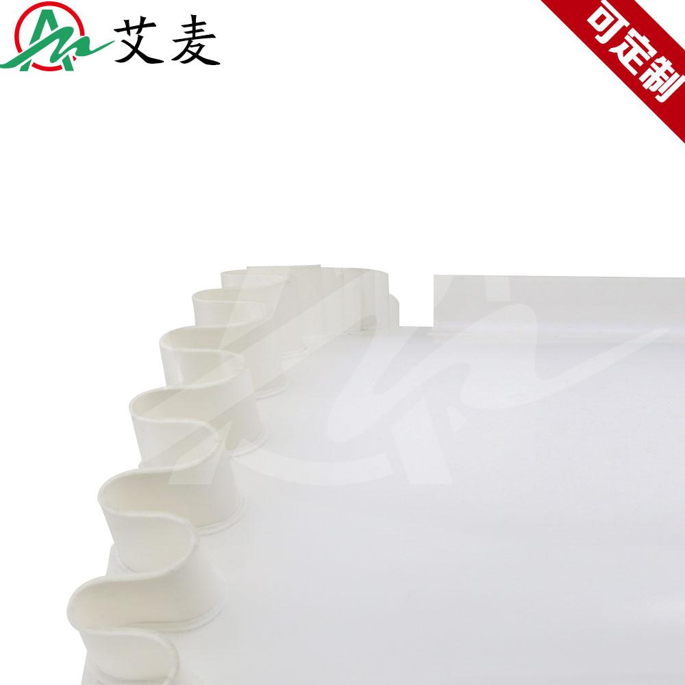 白色PVC裙边挡板输送带4