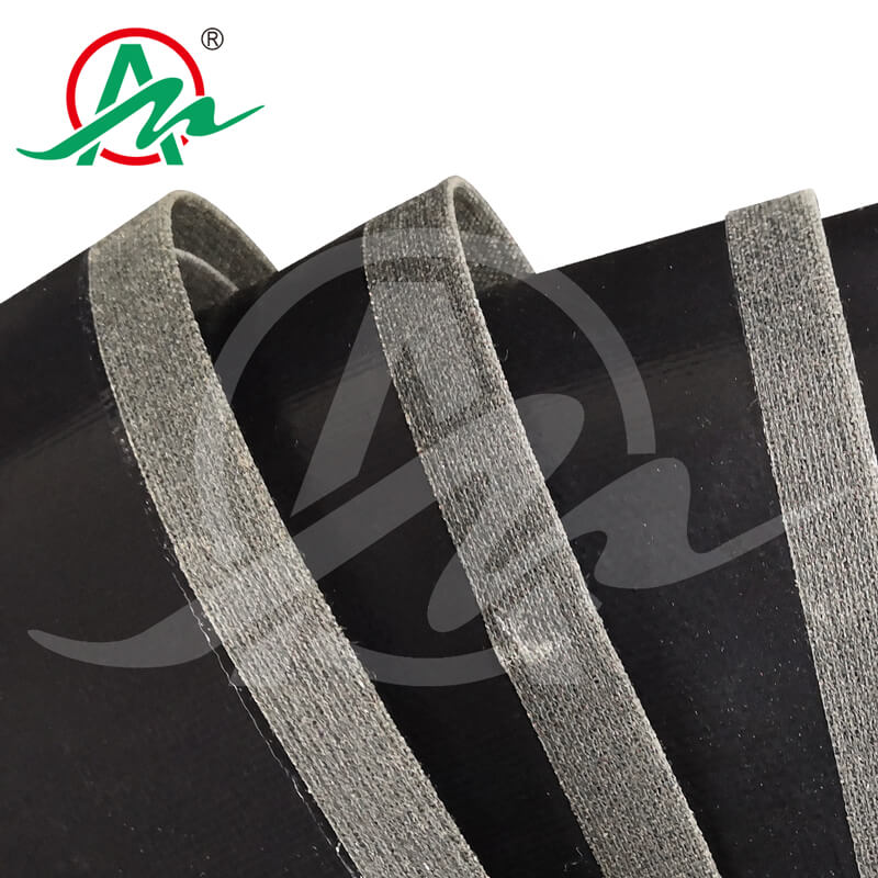 耐260度高温铁氟龙输送带包边加导条4