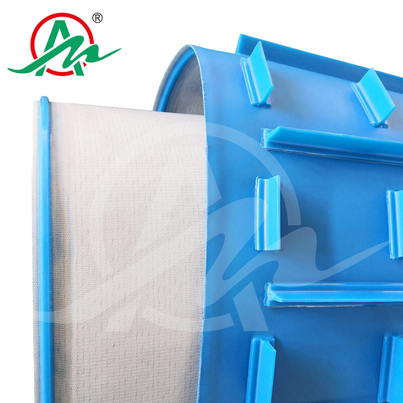 脱模机加挡板导条PU输送带3