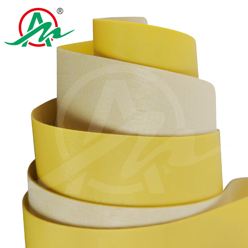 黄色食品级PU输送带5