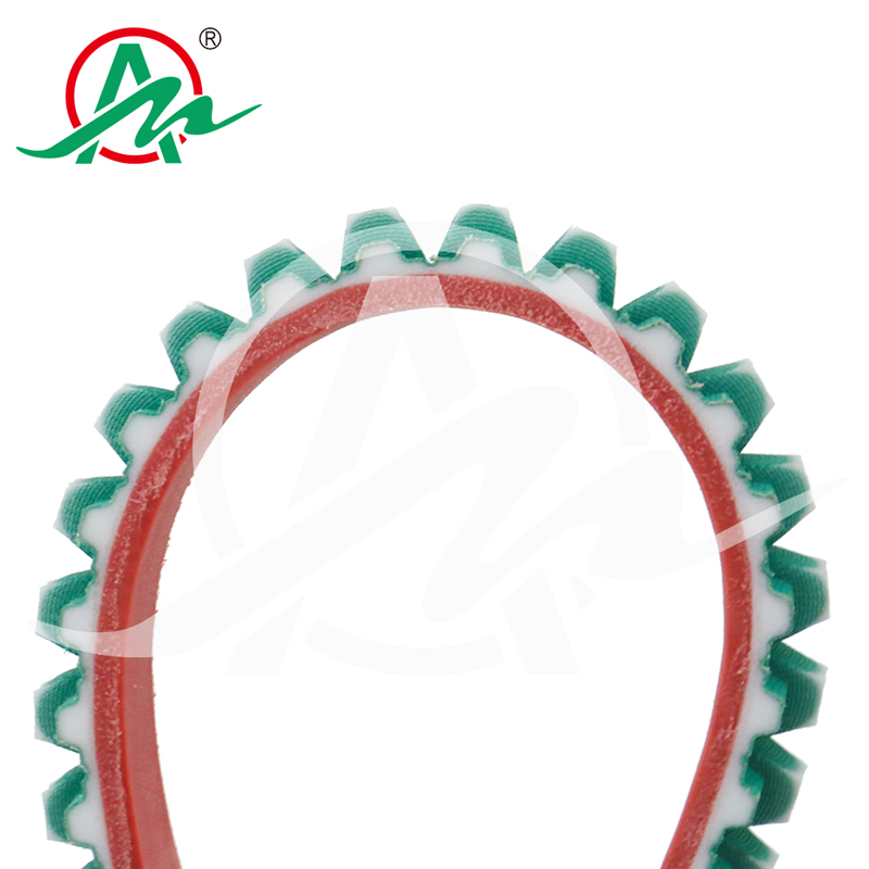 ATK10加红胶绿布聚氨酯PU同步带2