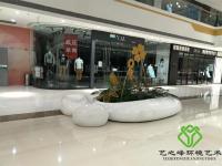 玻璃钢花池装饰盐城万达商场2017.6.29