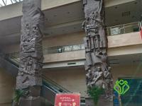 玻璃钢装饰包柱浮雕连云港革命纪念馆2011.7.1