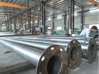 中杆路灯生产场景