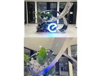 公司形象雕塑不锈钢镜面抛光工艺