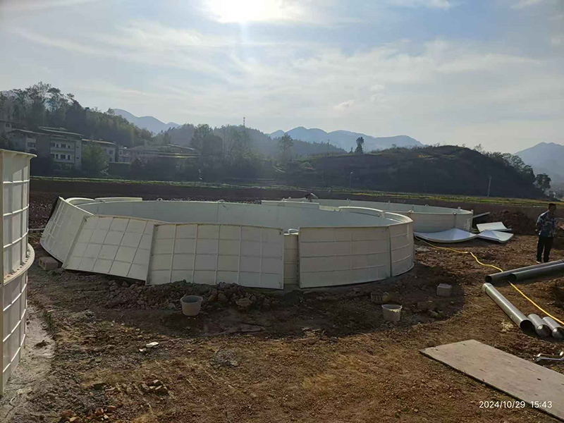 玻璃钢鱼池水箱-6