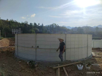 玻璃钢鱼池水箱-7