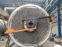 换热器3米7垂直法兰修复