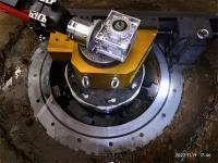 一米一取水泵安装法兰修复