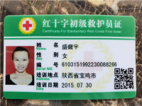 初级救护员证