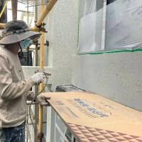 外墙仿石漆施工