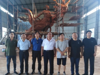 12米高酒泉市金塔胡杨林《青鸟植木》雕塑