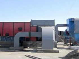 新疆客户见证360万大卡热风锅炉