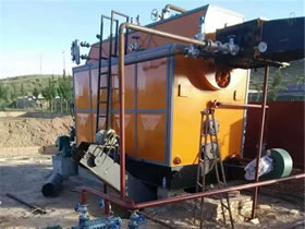 中铁十八局使用蒸汽锅炉现场