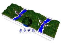 四川乌拉达与西苏角大桥施工现场沙盘