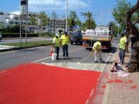 彩色沥青路面施工-8-