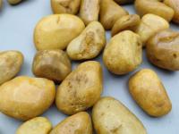 黄色天然鹅卵石