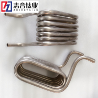 钛双出口盘管TA2盘管工业用钛盘管锆盘管钛合金来图定制加工-4